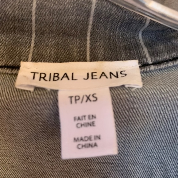 Tribal Gray Denim Jacket - Picture 4 of 6